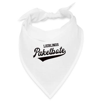 Lieblings Paketbote Danke Paketboten Postbote Bote - Bandana - Weiß - Vorne