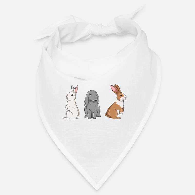 Conception de lapin mignon pour les propriétaires de lapins Bandana