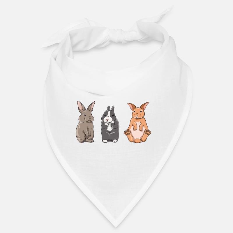 Conception de lapin mignon pour les propriétaires de lapins Bandana