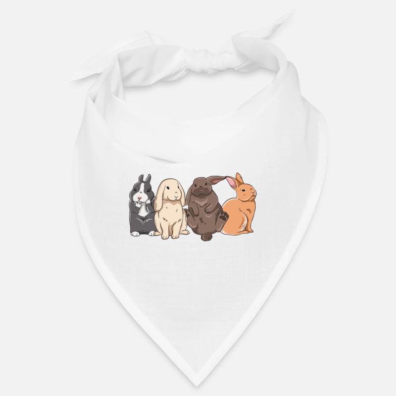 Conception de lapin mignon pour les propriétaires de lapins Bandana