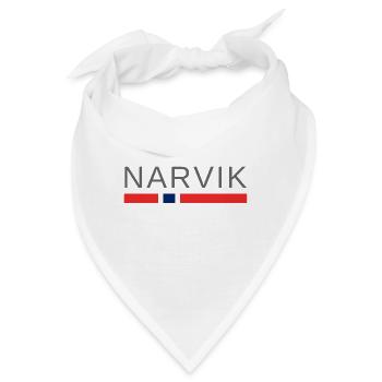 Narvik Norwegen - Bandana - Weiß - Vorne