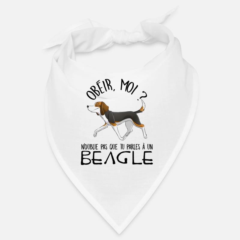Tu parles à un Beagle - Bandana - blanc