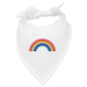 Regenbogen - Bandana - Weiß - Vorne