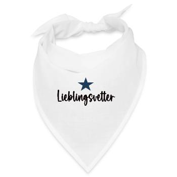 Lieblingsvetter Cousin Lieblingscousin Vetter - Bandana - Weiß - Vorne