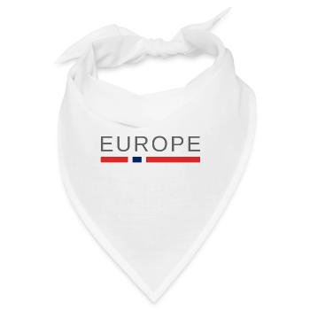 Europa - Bandana - Weiß - Vorne