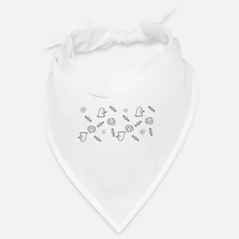 Cute Halloween Pattern | Ghosts, Pumpkins & Candy Bandana