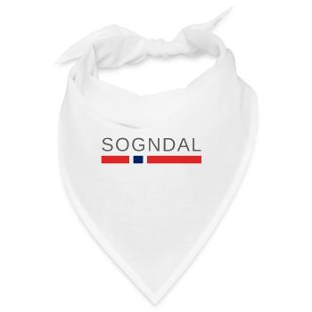 Sogndal Norwegen - Bandana - Weiß - Vorne