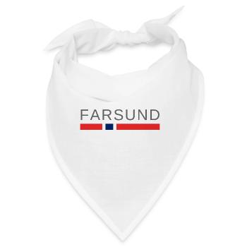 Farsund Norwegen - Bandana - Weiß - Vorne