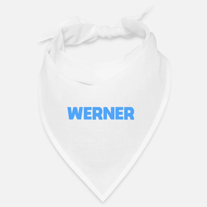 Werner Name Spruch für stolze Werner - Bandana - Weiß