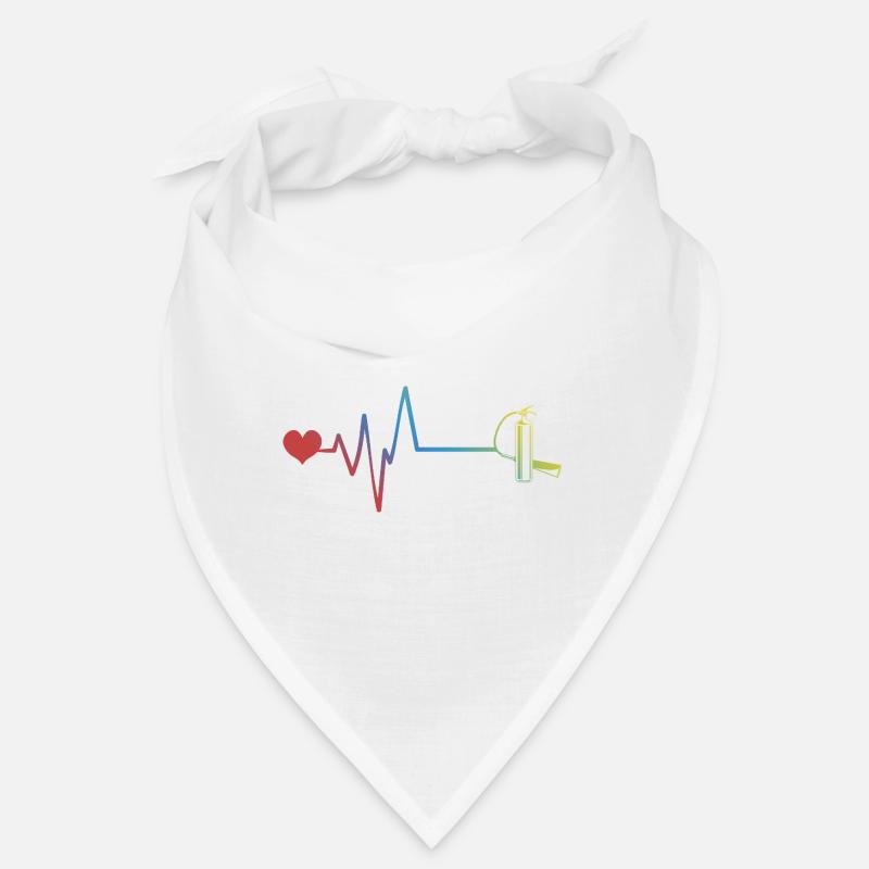 Fire extinguisher pulse heartbeat fire brigade Bandana