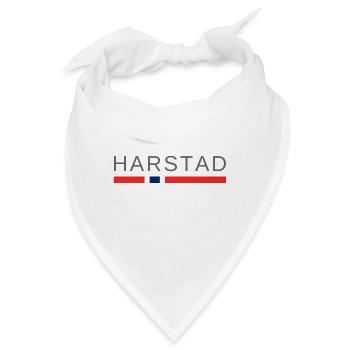 Harstad Norwegen - Bandana - Weiß - Vorne