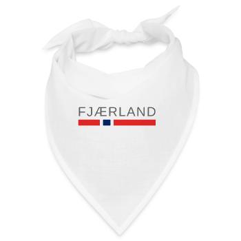 Fjærland Norwegen - Bandana - Weiß - Vorne