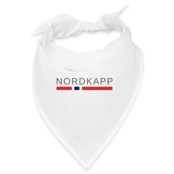 Nordkap Norwegen - Bandana - Weiß - Vorne