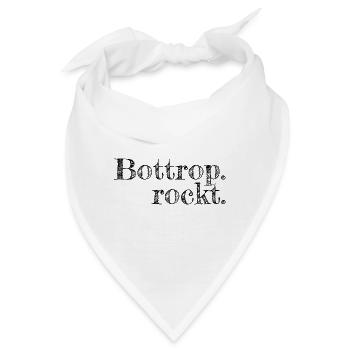 Bottrop - Textdesign mit Stadtnamen - Bandana - Weiß - Vorne