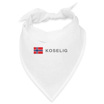 Gemütliches Norwegen - Bandana - Weiß - Vorne