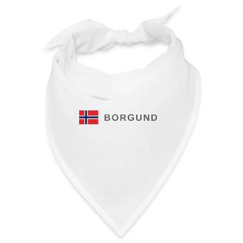 Borgund Norwegen - Bandana - Weiß - Vorne