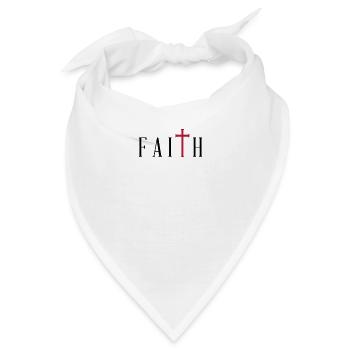 Faith Cross - Glaube - Bandana - Weiß - Vorne