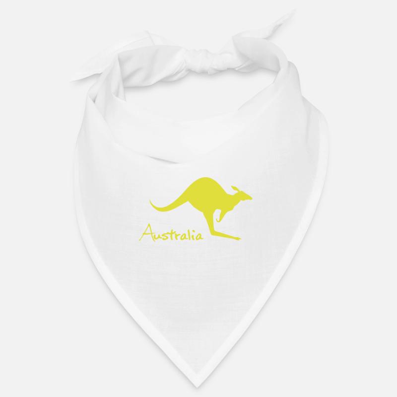 australia kangaroo - Australien kangaroo - Bandana - Weiß