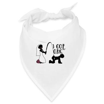 Hochzeit Eheschließung Heirat Trauung Verheiratet - Bandana - Weiß - Vorne
