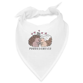 Hochzeit Eheschließung Heirat Trauung Verheiratet - Bandana - Weiß - Vorne