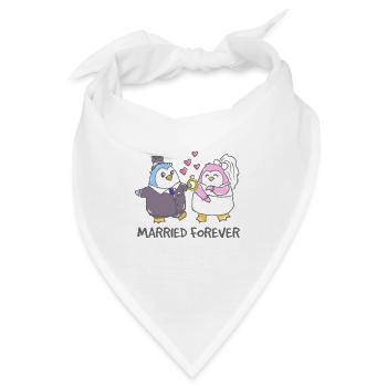 Hochzeit Eheschließung Heirat Trauung Verheiratet - Bandana - Weiß - Vorne