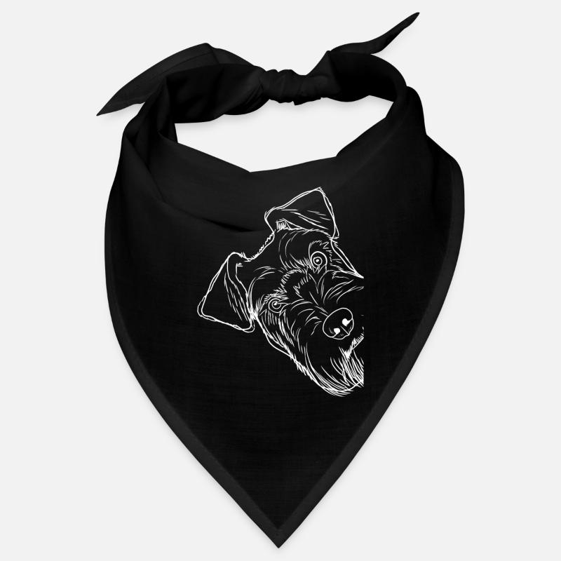 Curious Schnauzer Dog Bandana
