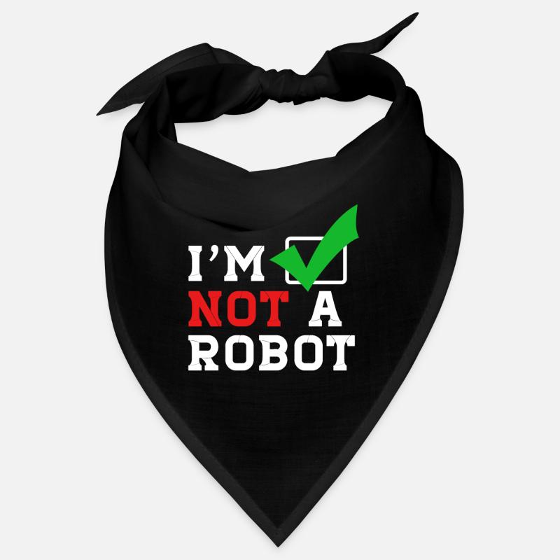 Je ne suis pas un robot sur Internet Bandana