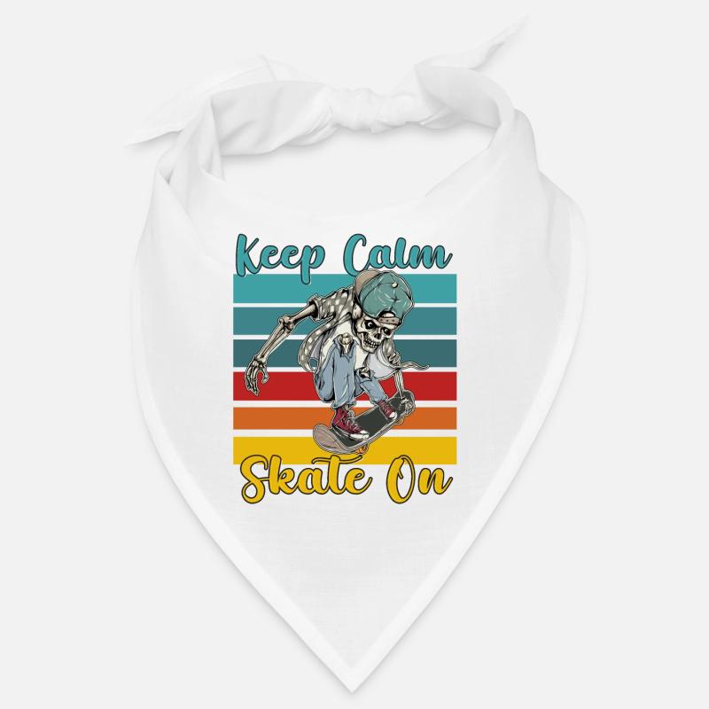 Keep Calm Skate on Skateboarding Bandana