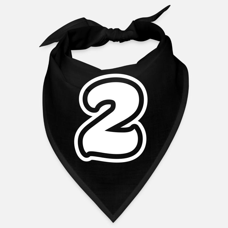 2 Zahl symbol Bandana