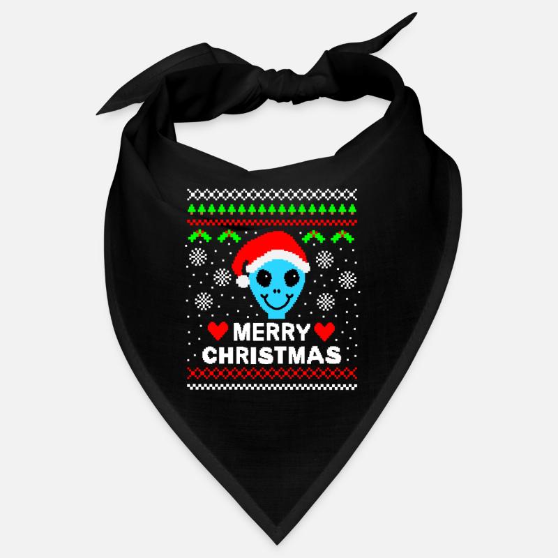 Alien Weihnachtspullover ugly christmas Geschenk Bandana
