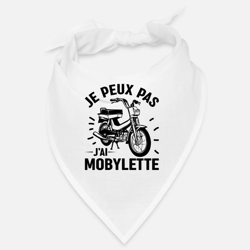 J'peux Pas J'ai Mobylette - Bandana - blanc