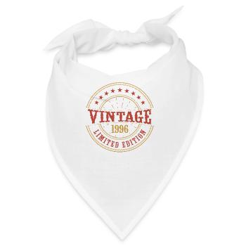 Vintage 1996 Vintage Jubiläum Geschenkidee 1996 - Bandana - Weiß - Vorne
