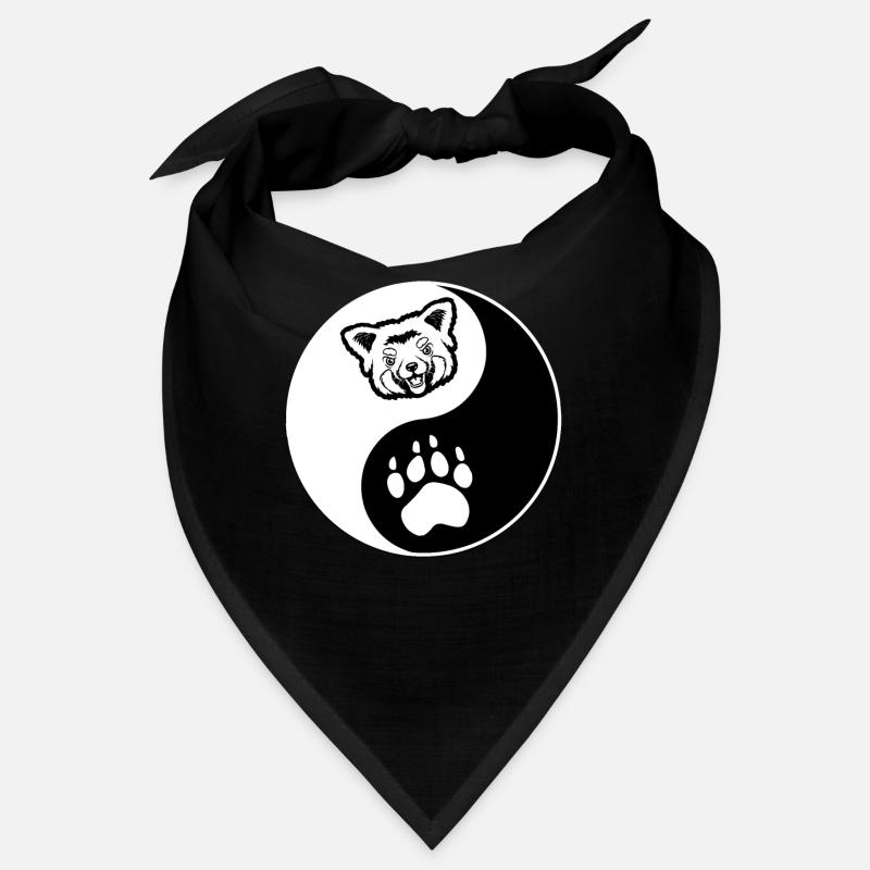 Panda rouge Ying Yang Bandana
