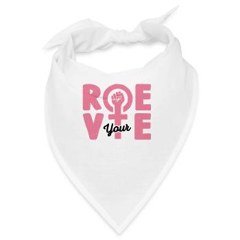 Roe deine Stimme - Bandana - Weiß - Vorne