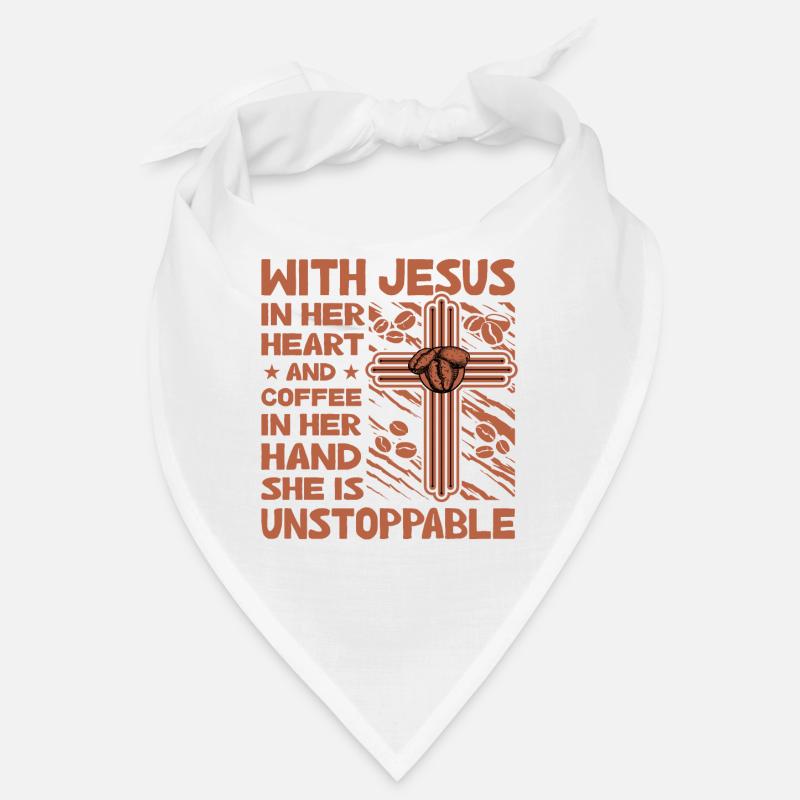 Christianity Jesus Coffee Funny saying Bandana
