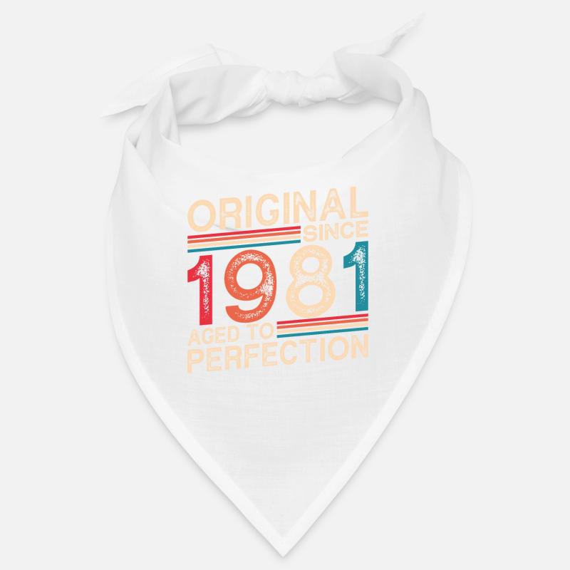 Original seit 1981 Perfekt gealtert - Bandana - Weiß