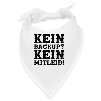 Funny Kein Backup Kein Mitleid Saying Admin Gift - Bandana - Weiß - Vorne