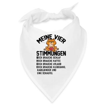 Meine Vier Stimmungen - Bandana - Weiß - Vorne
