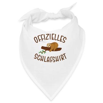 Offizielles Schlafshirt - Bandana - Weiß - Vorne