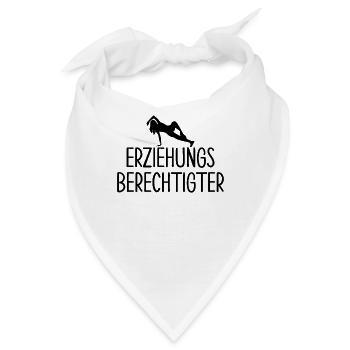 BDSM Gag Fetish Educational Gift - Bandana - Weiß - Vorne