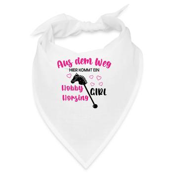 Hobby Horse Teenager Riding Jumping Horsing - Bandana - Weiß - Vorne