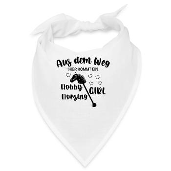 Hobby Horse Teenager Riding Jumping Horsing - Bandana - Weiß - Vorne