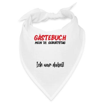 18th Birthday Boy Girl 18 Years 2005 Funny Gift - Bandana - Weiß - Vorne