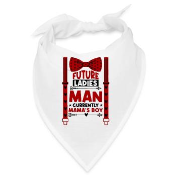 Hearts Fliege & Hosenträger Valentinstag Jungen - Bandana - Weiß - Vorne