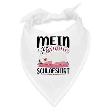 Mein Offizielles Schlafshirt - Bandana - Weiß - Vorne