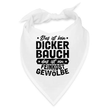 Das Ist Kein Dicker Bauch - Bandana - Weiß - Vorne