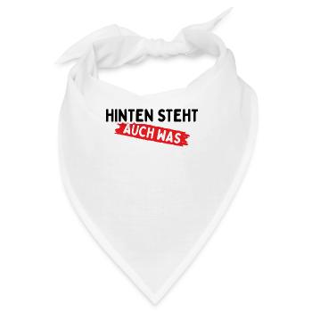 Hinten Steht Auch Was - Bandana - Weiß - Vorne