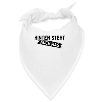 Hinten Steht Auch Was - Bandana - Weiß - Vorne