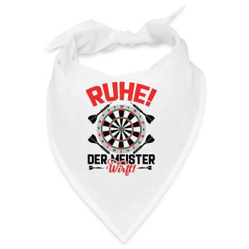 Dart Darten Darts - Bandana - Weiß - Vorne