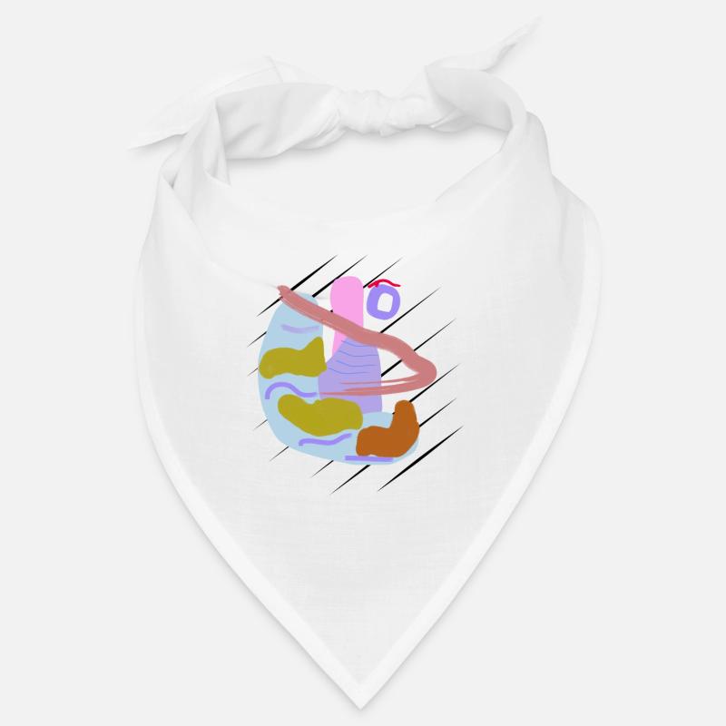 Brush vector abstract design with nose Bandana